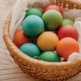 Coloured Wooden Balls - 35 mm - Set of 12 - Modern Teaching Aids NZ