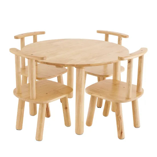 Timber Table & 4 Chair Set