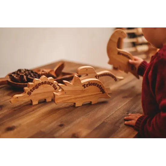 Natural Wooden Dinosaurs - Modern Teaching Aids NZ