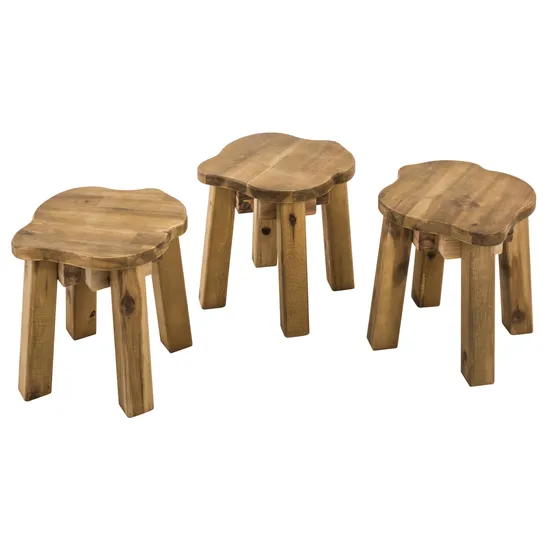 Tree Furniture - Round Table with 3 Stools - Modern Teaching Aids NZ