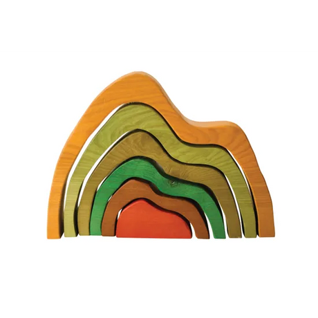 Mountain Stacking Blocks - 6 pieces - Modern Teaching Aids NZ