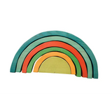 Colourful Stacking Rainbow Blocks - 6 pieces - Modern Teaching Aids NZ