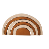 Natural Stacking Rainbow Blocks - 6 pieces - Modern Teaching Aids NZ