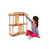Wooden Dollhouse - 71cm high - Modern Teaching Aids NZ
