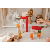 Wooden Stacking Gems - 50 pieces - Modern Teaching Aids NZ