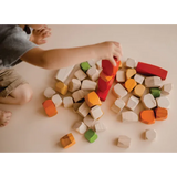 Wooden Stacking Gems - 50 pieces - Modern Teaching Aids NZ