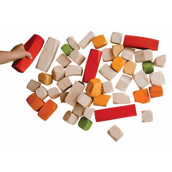 Wooden Stacking Gems - 50 pieces - Modern Teaching Aids NZ