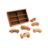 Wooden Cars - Set of 6 - Modern Teaching Aids NZ