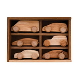 Wooden Cars - Set of 6 - Modern Teaching Aids NZ