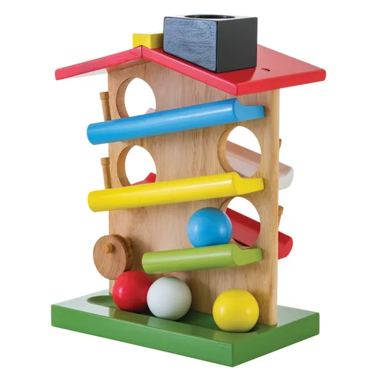 Wooden Ball Rolling House - Modern Teaching Aids NZ