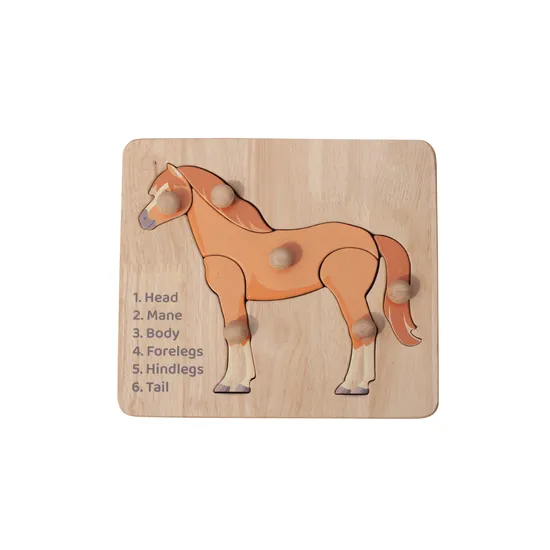 Horse Knob Puzzle - 6 Pieces