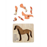 Horse Knob Puzzle - 6 Pieces