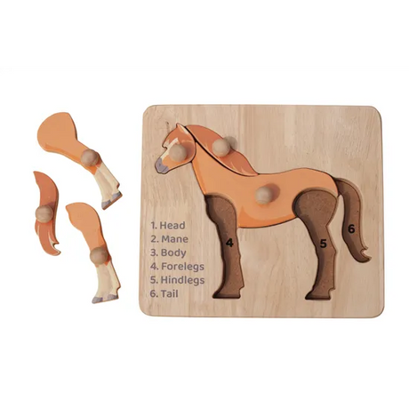 Horse Knob Puzzle - 6 Pieces