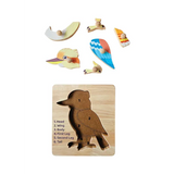 Kookaburra Knob Puzzle - 6 Pieces
