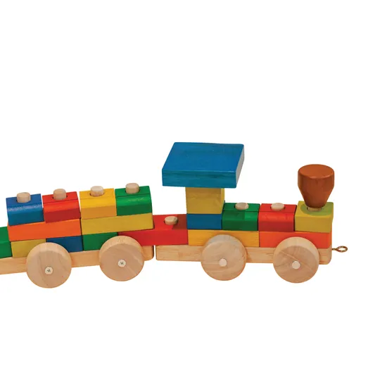 Stack and Pull Wooden Train