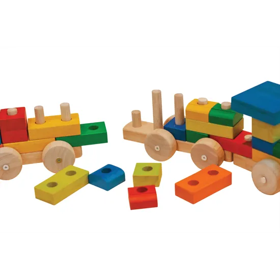 Stack and Pull Wooden Train
