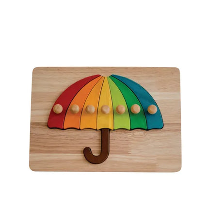 Colourful Umbrella Peg Puzzle - Modern Teaching Aids NZ