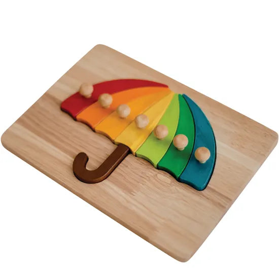 Colourful Umbrella Peg Puzzle - Modern Teaching Aids NZ