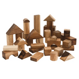Wooden Blocks in Tray - 34 pieces - Modern Teaching Aids NZ