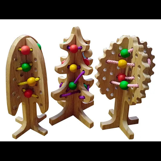 Solid Lacing Tree Set of 3 - Modern Teaching Aids NZ