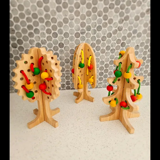 Solid Lacing Tree Set of 3 - Modern Teaching Aids NZ