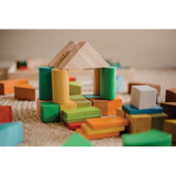 Colourful Wooden Blocks - 100cm - Modern Teaching Aids NZ