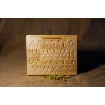 Wooden Upper Case Trace Board - Modern Teaching Aids NZ