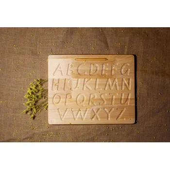 Wooden Upper Case Trace Board - Modern Teaching Aids NZ