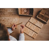 Wooden Alphabet Tiles - Modern Teaching Aids NZ