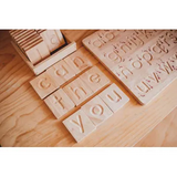 Wooden Alphabet Tiles - Modern Teaching Aids NZ