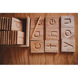 Wooden Alphabet Tiles - Modern Teaching Aids NZ