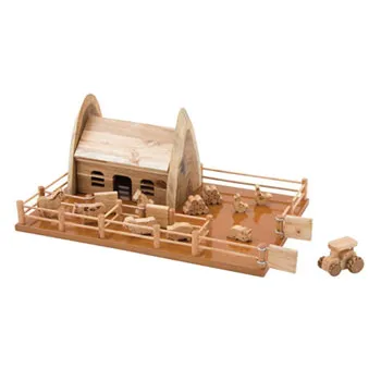 Wooden Barn & Farm PlaySet - Modern Teaching Aids NZ