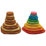 Timber Stacking Stones - Set of 18 - Modern Teaching Aids NZ