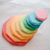 Coloured Stacking Stones - Set of 9 - Modern Teaching Aids NZ