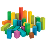 Rainbow Building Blocks - 25 pieces - Modern Teaching Aids NZ