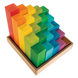 Rainbow Building Blocks - 25 pieces - Modern Teaching Aids NZ