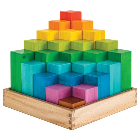 Rainbow Building Blocks - 25 pieces - Modern Teaching Aids NZ