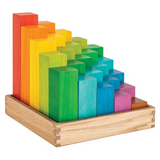 Rainbow Building Blocks - 25 pieces - Modern Teaching Aids NZ