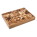Small Wooden Unit Blocks - 117 pieces - Modern Teaching Aids NZ