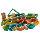 Geometric Rainbow Blocks -  38 pieces - Modern Teaching Aids NZ