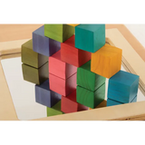 Geometric Rainbow Blocks -  38 pieces - Modern Teaching Aids NZ