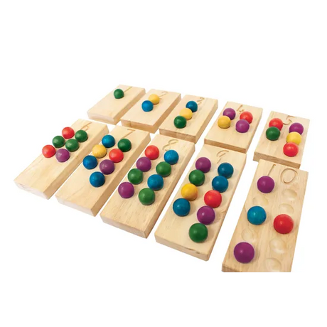 Wooden Maths Counting & Tens Frame Set - Modern Teaching Aids NZ