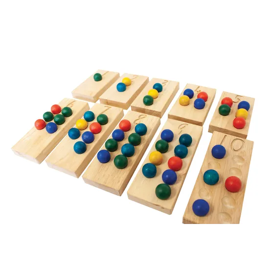 Wooden Maths Counting & Tens Frame Set - Modern Teaching Aids NZ