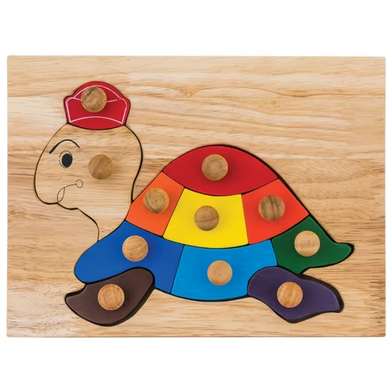 Turtle Wooden Knob Puzzle 11 Pieces - Modern Teaching Aids NZ