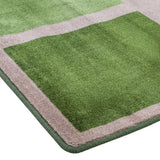 Green Squares Rug - 3 (L) x 2 (W) m - Modern Teaching Aids NZ