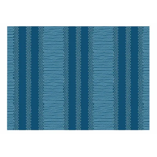 Blue Striped Rug - 2.74 (L) x 2 (W) m