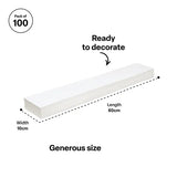 Cardboard White Sentence strips 10x60cm - Pack 100 - Modern Teaching Aids NZ