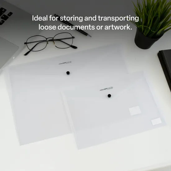Document Envelopes A3 Button - Pack of 5 - Modern Teaching Aids NZ