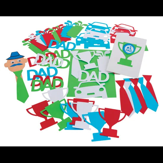 Father's Day Paper Shapes - Pack of 50 - Modern Teaching Aids NZ