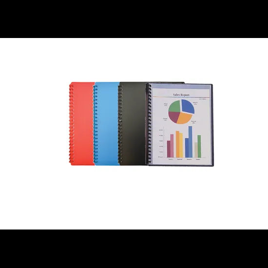 Display Book A4 Red 20 Pocket - Modern Teaching Aids NZ